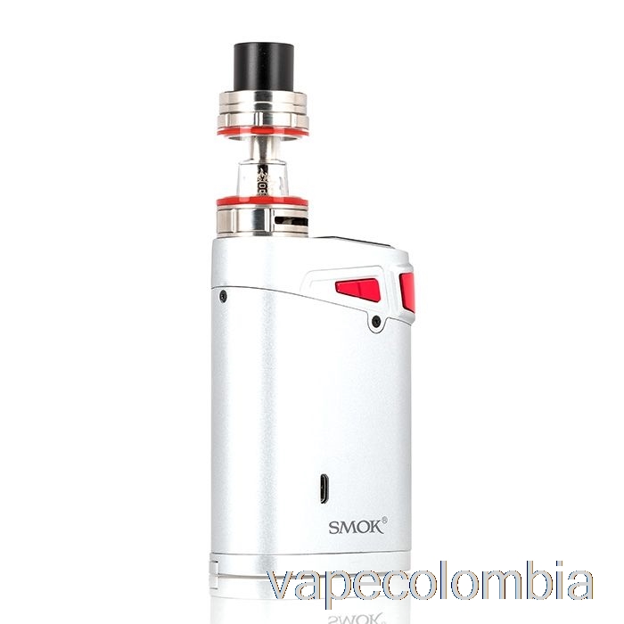 Kit De Vapeo Completo Smok Marshal G320 Tc Kit De Inicio Cuerpo Plateado / Botón De Disparo Rojo